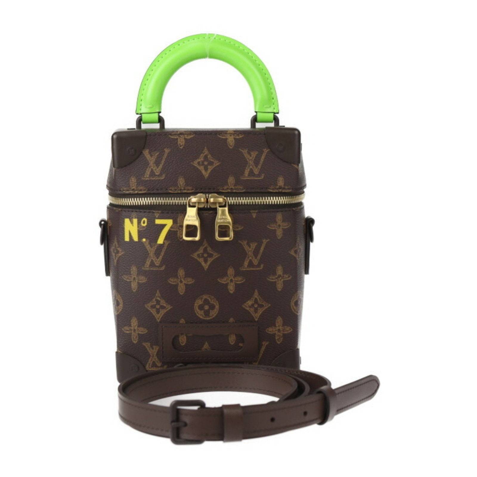 Louis Vuitton Malle Trunk: Louis Vuitton Malle Trunk Brand: Louis Vuitton Model: Malle Trunk Color: Brown Material: Leather Dimensions: 21.5cm x 15.5cm x 7.5cm : Admire Louis Vuitton's Malle Trunk a bag that embodies timeless e