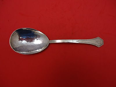 Arts and Crafts Sterling Silver Berry Spoon Hand Hammered Bowl 10" Serving: Arts and Crafts Sterling Silver Berry Spoon Hand Hammered Bowl 10" Serving Arts and crafts sterling silver berry spoon hand hammered bowl 10" in the pattern arts and crafts (by unknown). It is monogra