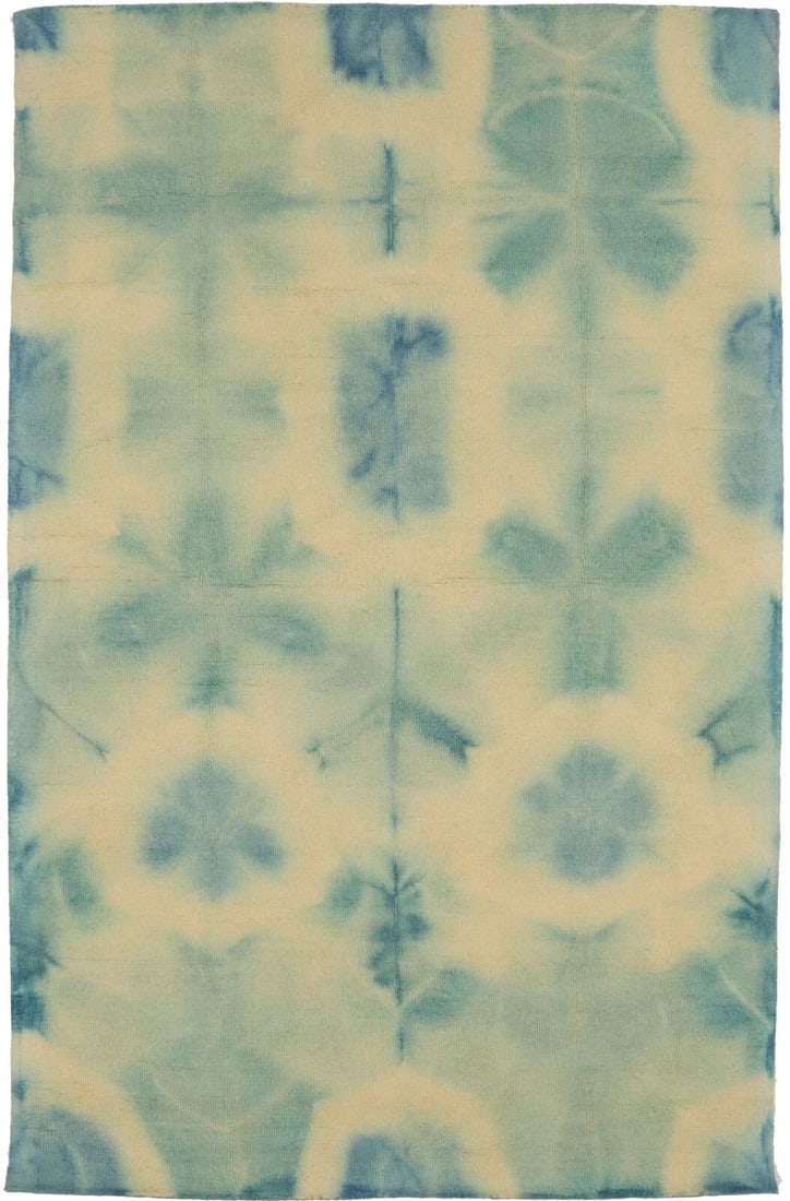 Hand-Tufted Teal Tie-Dye Design 5X8 Modern Rug Contemporary Kids Room Carpet: Hand-Tufted Teal Tie-Dye Design 5X8 Modern Rug Contemporary Kids Room Carpet Free continental US Shipping Type: Area Rugs Color: Teal Blue Green Size: 5"0 X 8"0 Ft Material: Wool Production Technique:
