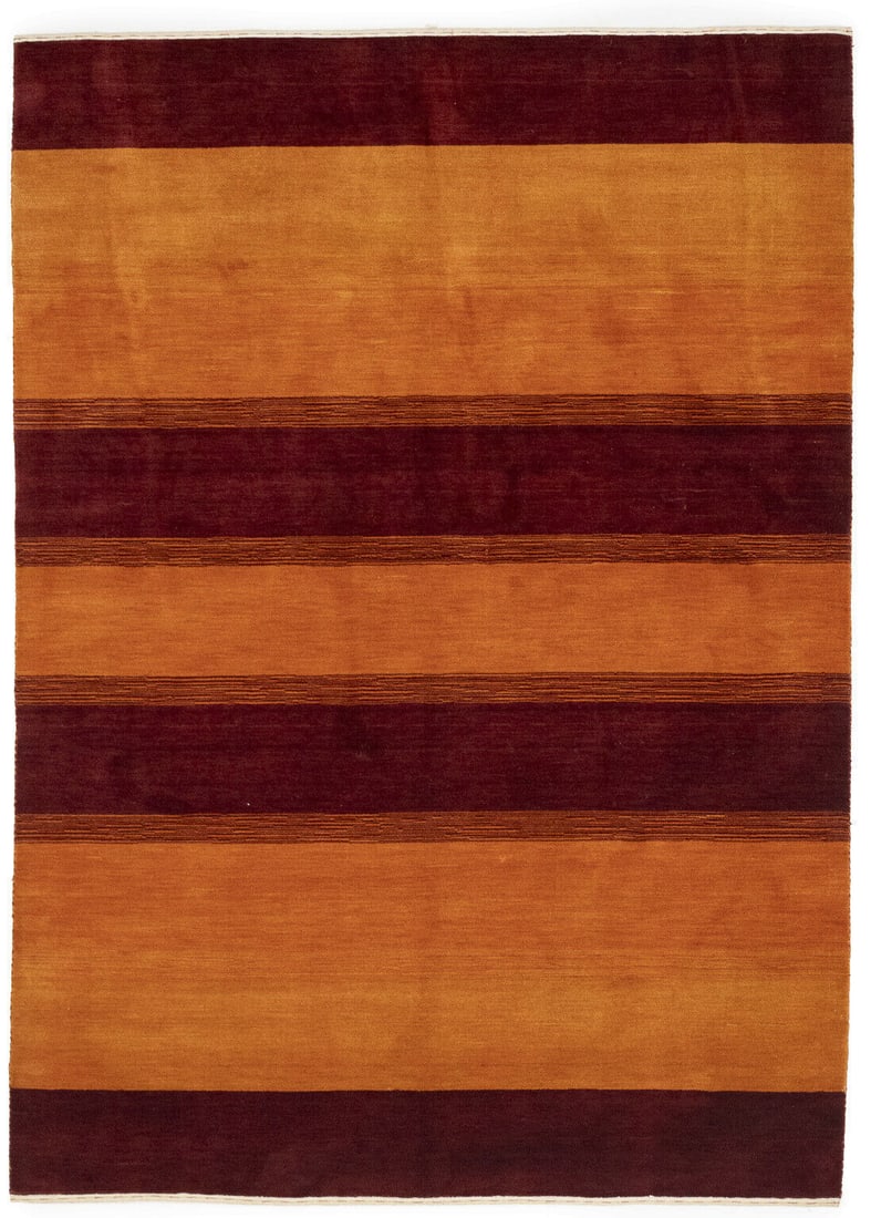 Stripes Design Hand-Loomed 6X8 Gabbeh Indian Wool Rug Oriental Home Decor Carpet: Stripes Design Hand-Loomed 6X8 Gabbeh Indian Wool Rug Oriental Home Decor Carpet Free continental US Shipping Type: Area Rugs Size: 5"8 X 7"10 Color: Bright Crimson Maroon Red etc Weave: Hand-Loomed M