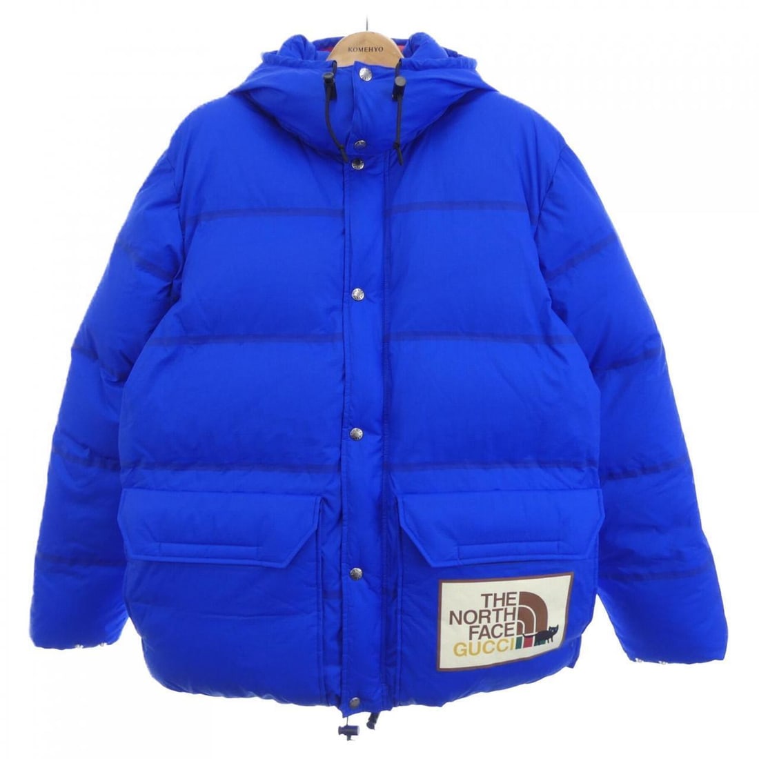 GUCCIxTHE NORTH FACE GUCCIxTHENORTHFACE Down Jackets: GUCCIxTHE NORTH FACE GUCCIxTHENORTHFACE Down Jackets Style: JACKET Color: Blue Gender: Mens Size: L Size Type: Regular Type: JACKET B: Reasonable Wear and Tear The BIDHAUS Guarantee: All items in this