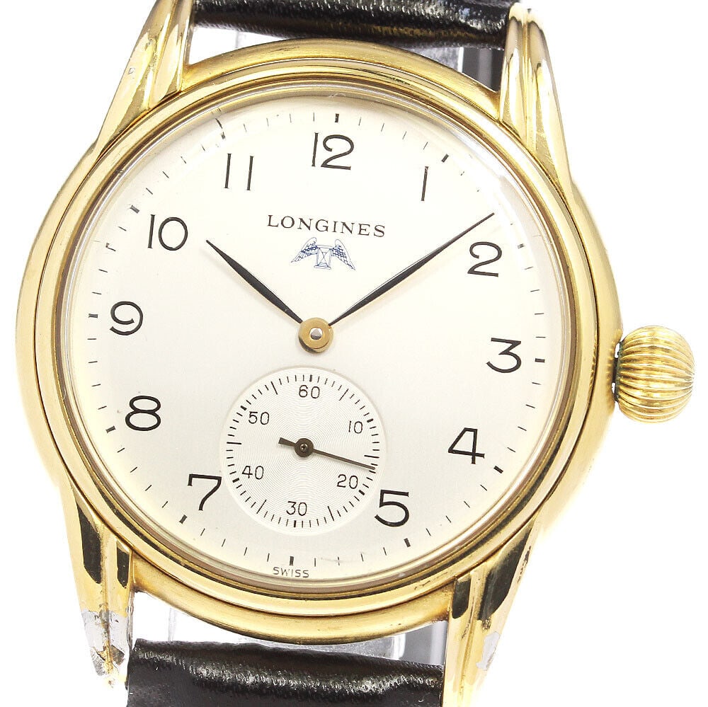 LONGINES L4.659.2 cal.L396.2 Small Second Mens Watch: LONGINES L4.659.2 cal.L396.2 Small Second Mens Watch Type: wristwatch condition rank Body rank B Belt trunk N *External product Product condition Glass: slight scratches small scratches Case Light scr