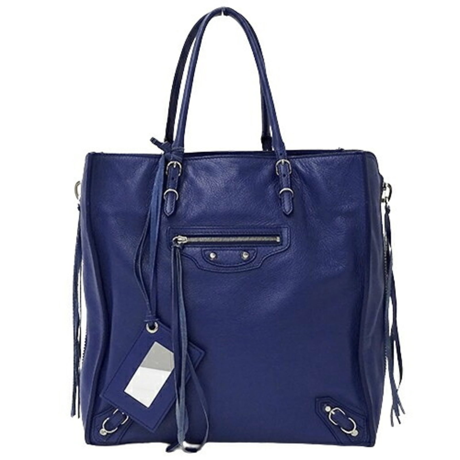 BALENCIAGA Women's Tote Bag Handbag The Paper A5 Leather Blue 357630: BALENCIAGA Women's Tote Bag Handbag The Paper A5 Leather Blue 357630 Brand: Balenciaga Type: Handbag Tote bag Material: Leather Leather: Color: Blue Gender: Women Size (HxWxD): 29cm x 28cm x 13.5cm / 