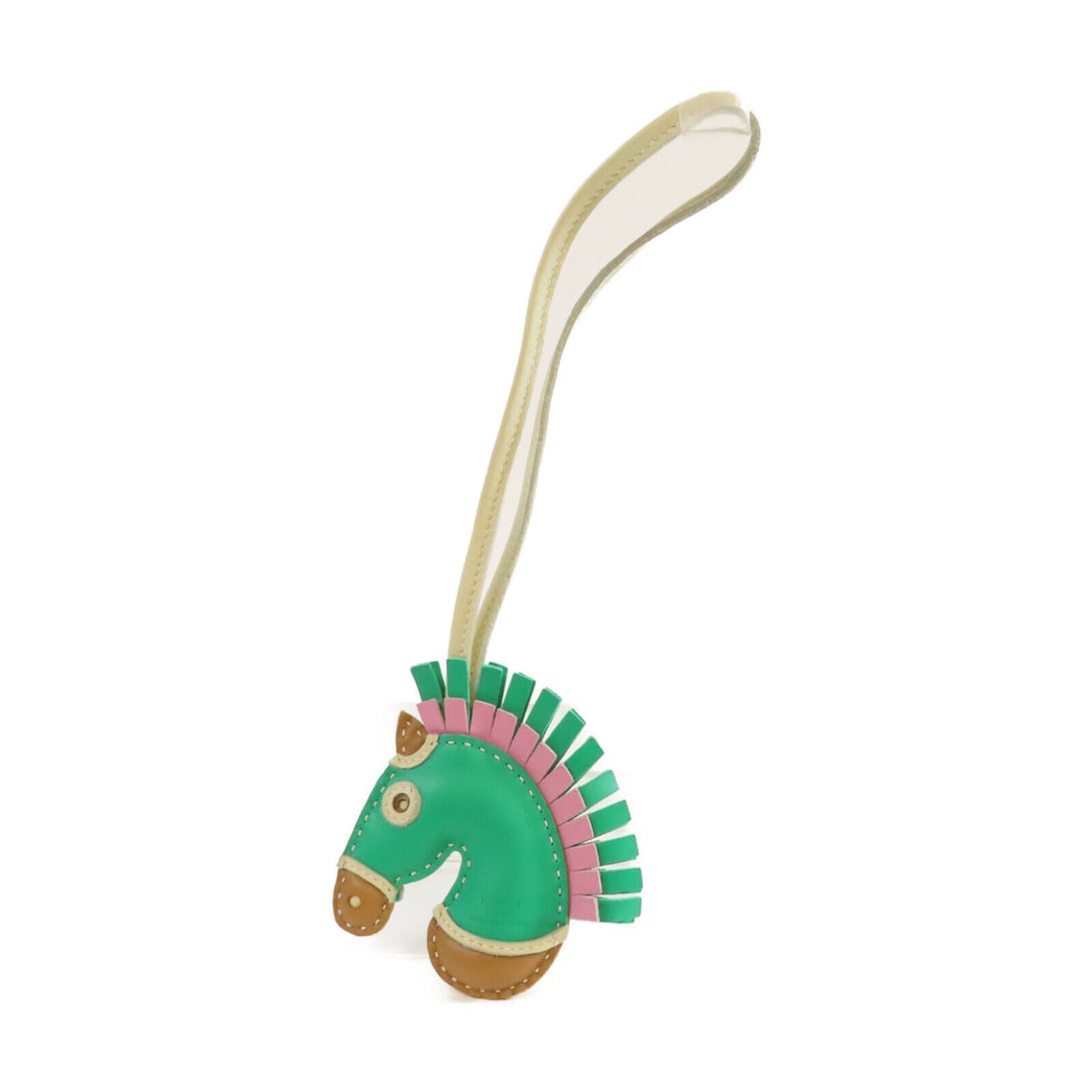 HERMES Geegee Charm Lambskin Leather Green: HERMES Geegee Charm Lambskin Leather Green Style: charm Material: Lambskin (sheep leather) Color: Green Size Type: Regular Type: charm Frame Color: Green AB: Very Good The BIDHAUS Guarantee: All items