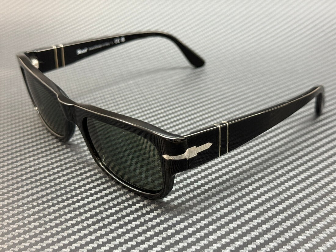 PERSOL PO3326S 95 31 Black Green Mens 57 mm Sunglasses: PERSOL PO3326S 95 31 Black Green Mens 57 mm Sunglasses Frame Color: Black Type: Sunglasses New The BIDHAUS Guarantee: All items in this auction are guaranteed to be 100% authentic. At Your Service: At