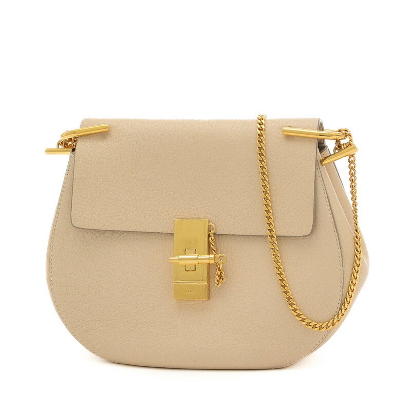 Chloe Chloe Drew Chain Shoulder Bag Leather Beige 3S1031-944: Chloe Chloe Drew Chain Shoulder Bag Leather Beige 3S1031-944 Brand: Chloe Type: Shoulder bag Material: Leather Leather: Color: Beige Gender: Women Size (HxWxD): 19.5cm x 23.5cm x 7.5cm / 7.67 x 9.25 x