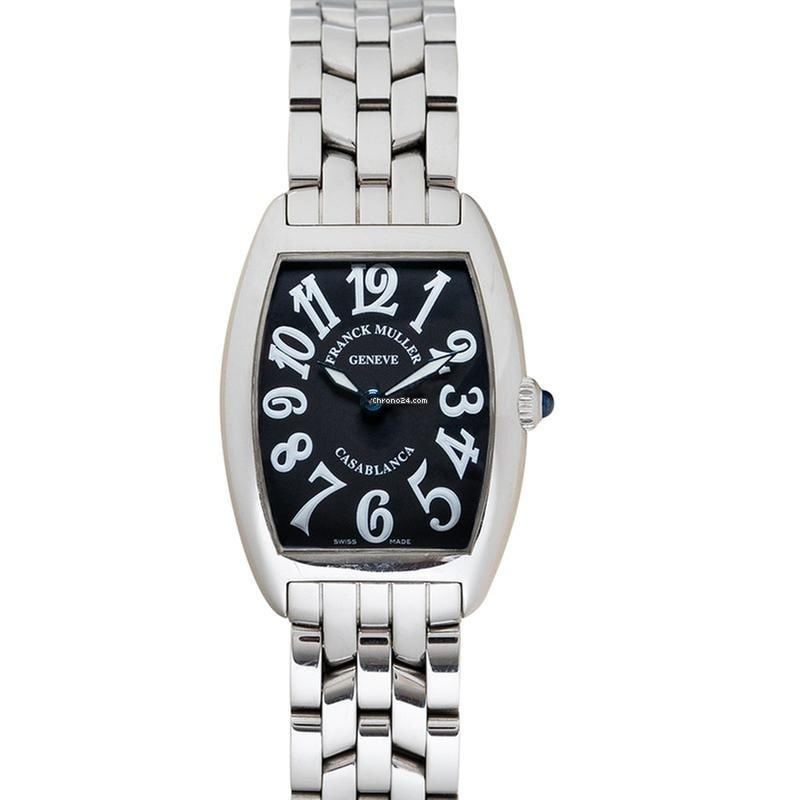 Franck Muller Casablanca 1752QZ - Casablanca 1752QZ SS BLACK O25mm: Franck Muller Casablanca 1752QZ - Casablanca 1752QZ SS BLACK O25mm Brand: Franck Muller Model: Casablanca Dealer product code: 51310B Year of production: Unknown Condition: Fair(Obvious signs of wear 