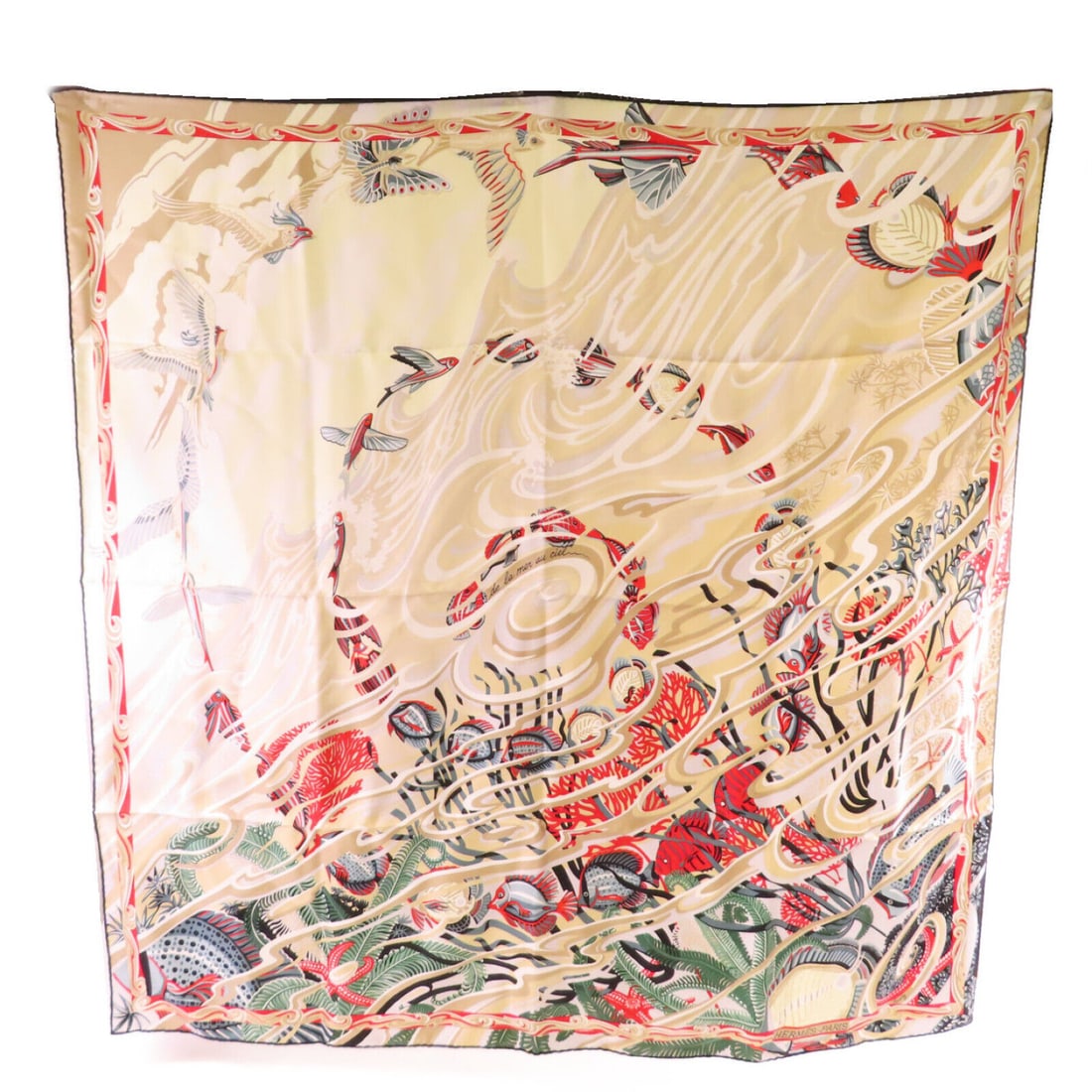 HERMES 90x90 Scarf Scarves Silk Beige Black Multi Colors: HERMES 90x90 Scarf Scarves Silk Beige Black Multi Colors Style: Scalf Material: silk Color: Black Size Type: Regular Type: Scalf Frame Color: Black AB: Very Good The BIDHAUS Guarantee: All items in th