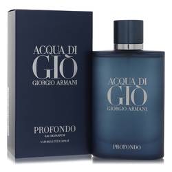 Acqua Di Gio Profondo Eau De Parfum Spray By Giorgio Armani: Acqua Di Gio Profondo Eau De Parfum Spray By Giorgio Armani Acqua Di Gio Profondo Cologne by Giorgio Armani, Inspired by the mystery of the deep blue sea is acqua di gio profondo, a masculine fragranc