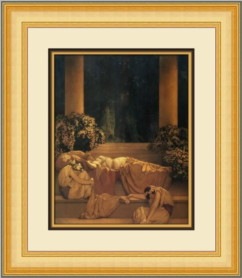 Maxfield Parrish Sleeping Beauty Custom Framed Print: Maxfield Parrish Sleeping Beauty Custom Framed Print Artist: Maxfield Parrish Unit Of Sale: Single Piece Size: Medium Custom Bundle: No Item Length: 18 in Region Of Origin: united states Framing: Matt