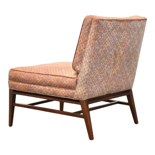 Mahogany Mid Century Lounge Chair by Paul McCobb for Winchendon: Mahogany Mid-Century Modern Lounge Chair by Paul McCobb A mid century modern mahogany frame lounge chair by Paul McCobb "Planner Group" for Winchendon Furniture. Seat height is 17". 26" wide. 31.5" de