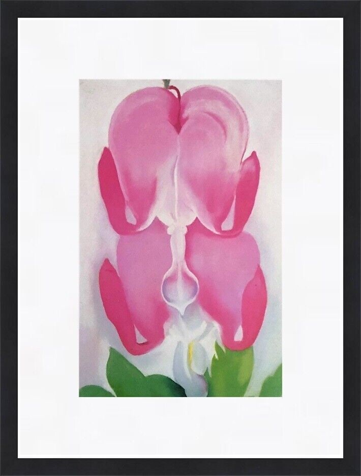 Georgia Okeeffe - Bleeding Heart Custom Framed Print: Georgia Okeeffe - Bleeding Heart Custom Framed Print Features: Framed Matted Region Of Origin: united states Item Width: 14 in Title: Bleeding Heart Production Technique: Lithography Item Length: 14 i