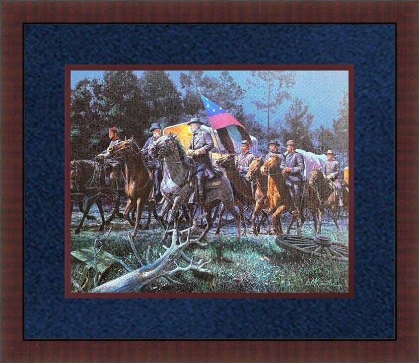 Mort Kunstler Civil War Print Robert E Lee Takes Command Custom Framed: Mort Kunstler Civil War Print - Robert E Lee Takes Command Custom Framed Artist: Mort Kunstler Mort Kunstler Unit Of Sale: Single-Piece Work Size: Small (up to 12in.) Item Length: 15 in Region Of Orig