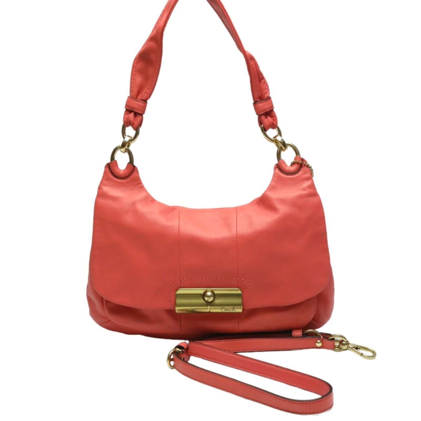 COACH 2WAY Shoulder Bag Leather Hippie Christine 16931 Coach Pink: COACH 2WAY Shoulder Bag Leather Hippie Christine 16931 Coach Pink Brand: Coach Line: Kristin Model: 16931 Type: Shoulder bag Material: Leather Leather: Color: Pink Gender: Women Size (HxWxD): 21.5cm x