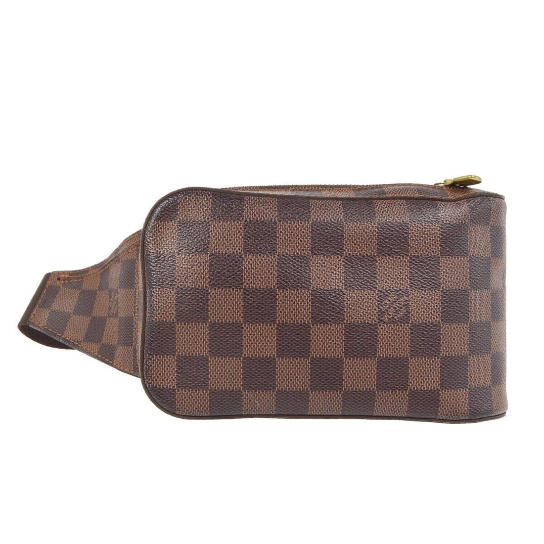 Louis Vuitton Geronimos Bum Bag Purse Damier Brown N51994 CA2150: Louis Vuitton Geronimos Bum Bag Purse Damier Brown N51994 CA2150 Bag Width: 12 in Closure: Zip Bag Height: 6 in Handle/Strap Color: Brown Size: Medium Hardware Color: Gold Bag Depth: 4 in Exterior Mat