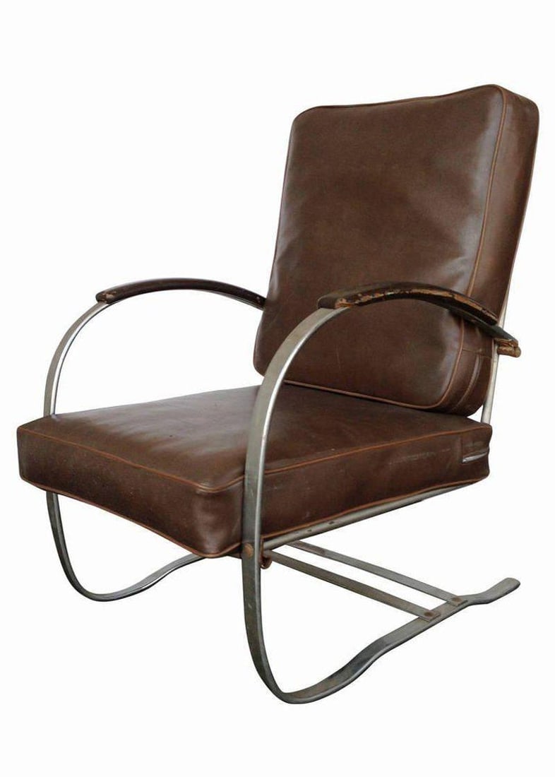 Wolfgang Hoffmann 1930s Springer Chair for Howell Pair Steel 33in x 23in x 26in: Wolfgang Hoffmann Springer Chair for Howell - A Pair Creator: Wolfgang Hoffmann (Designer) Howell (Maker) Dimensions: Height: 33 in (83.82 cm)Width: 23 in (58.42 cm)Depth: 26 in (66.04 cm) Materials a