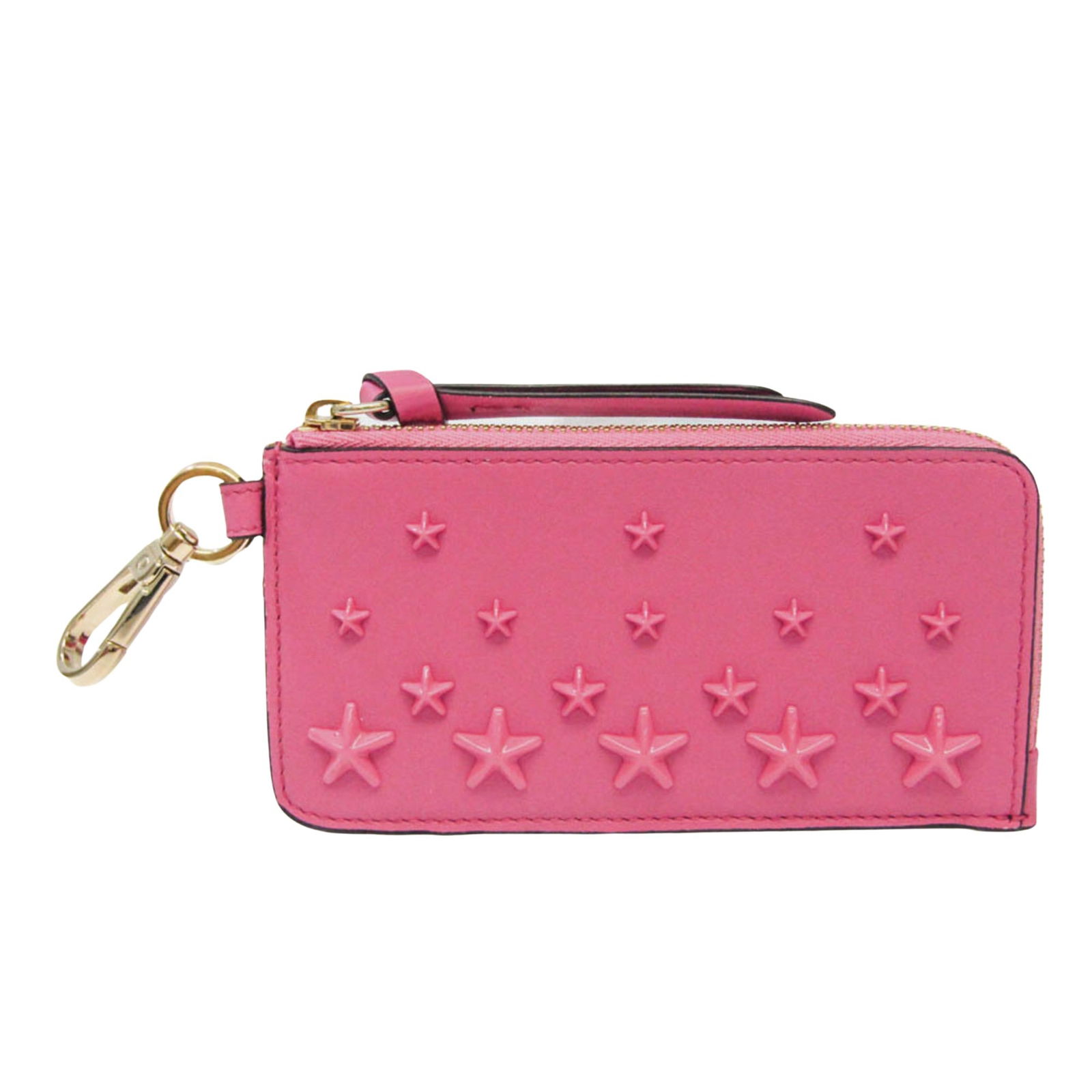 Jimmy Choo Star: Jimmy Choo Star Brand: Jimmy Choo Model: Star Color: Pink Material: Leather Dimensions: 7cm x 13.5cm Comments: Introducing the Jimmy Choo Star Studs Lise-z card case a stylish accessory for women. Cra