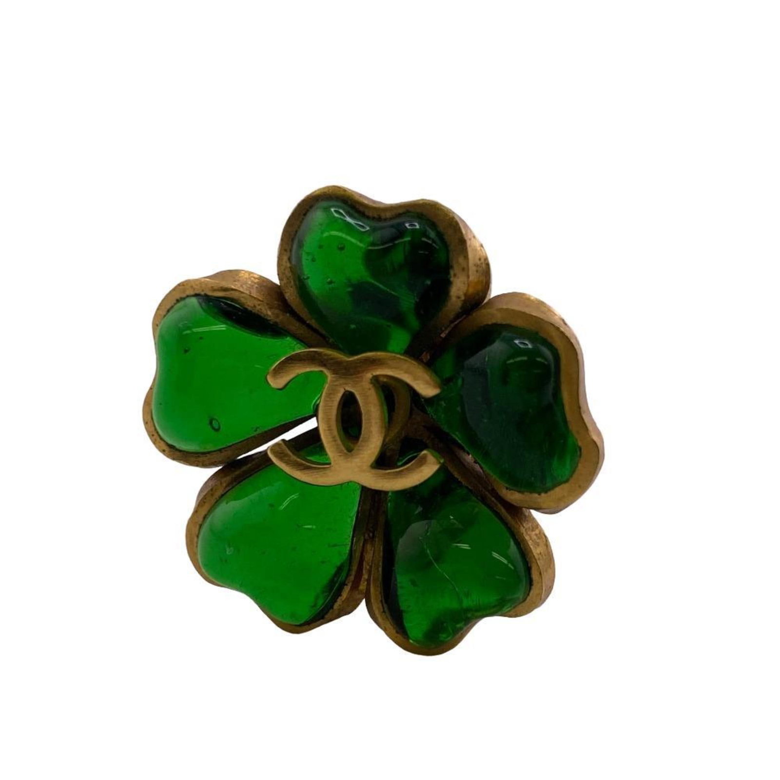 CHANEL 97A Gripore Earrings Green Ladies: CHANEL 97A Gripore Earrings Green Ladies Brand: Chanel Type: Clip earrings Gender: Women Material: Gold plating Color: Gold Green Size (HxWxD): 25.00mm x 25.00mm / 0.98 x 0.98 Condition: Used (good) O