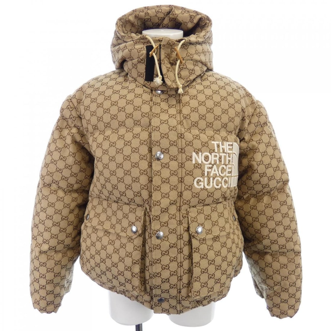GUCCIxTHE NORTH FACE GUCCIxTHENORTHFACE Down Jackets: GUCCIxTHE NORTH FACE GUCCIxTHENORTHFACE Down Jackets Style: JACKET Color: Brown Gender: Mens" Size: XS Size Type: Regular Type: JACKET B: Reasonable Wear and Tear The BIDHAUS Guarantee: All items in t