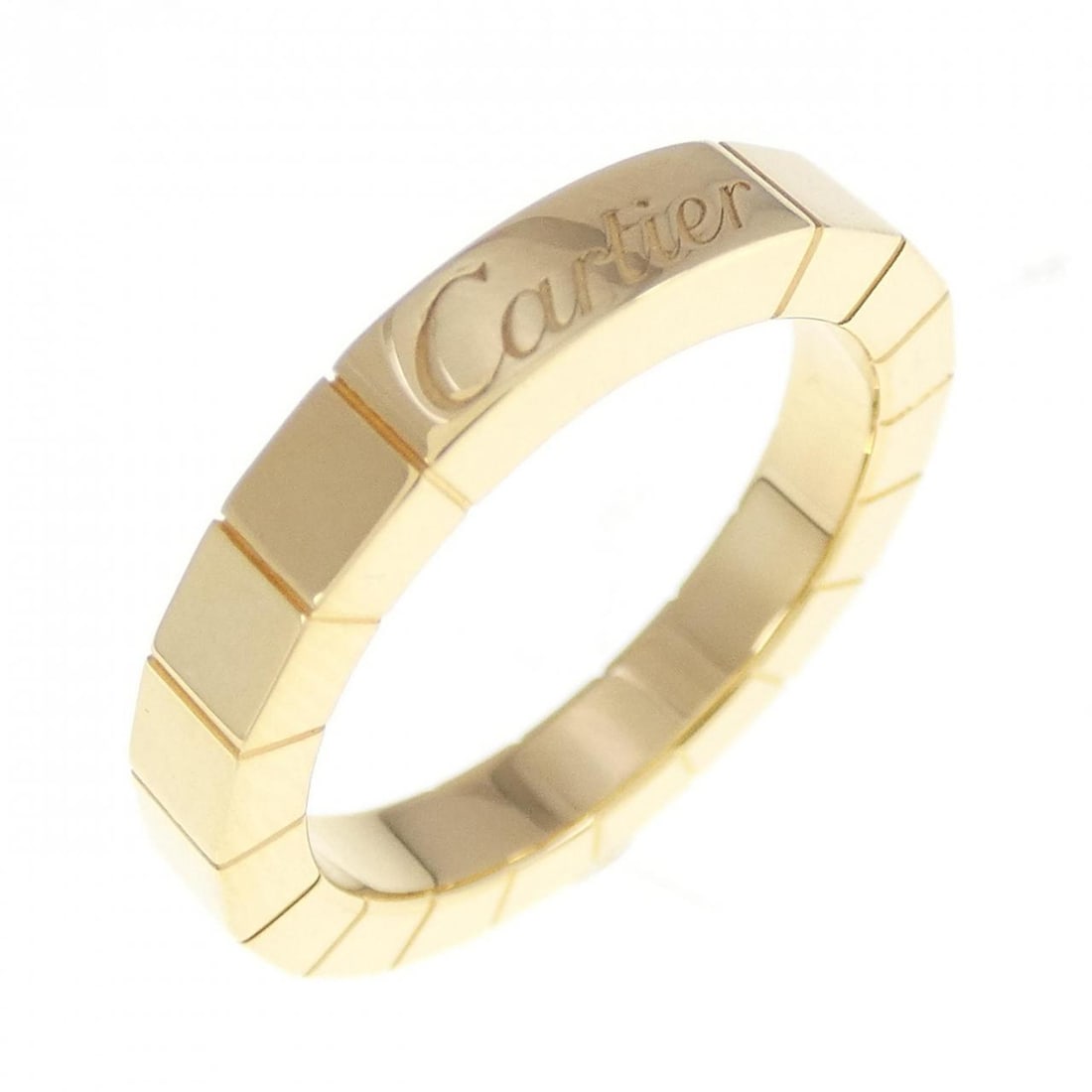 Cartier Lanieres Ring: Cartier Lanieres Ring Style: Ring Material: 750 Yellow Gold Gender: Ladies Size: 3.5-4 (US size) (46) Accessories: No accessories Main Stone: No stones Weight: approx. 5.2G Actualsize: Max W: 2.8mm Ty