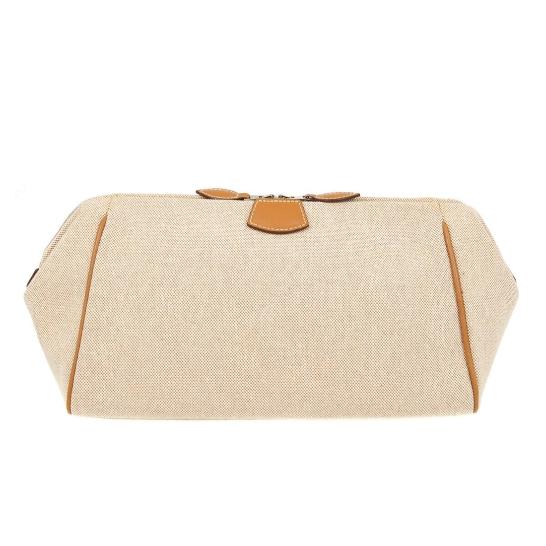 Hermes Natural Toile H Paris Bombay Pouch: Hermes Natural Toile H Paris Bombay Pouch Bag Width: 12 in Bag Height: 7 in Closure: Flap Turn Lock Occasion: Casual Size: Medium Lining Material: Cotton Bag Depth: 6 in Exterior Material: Cotton Acce