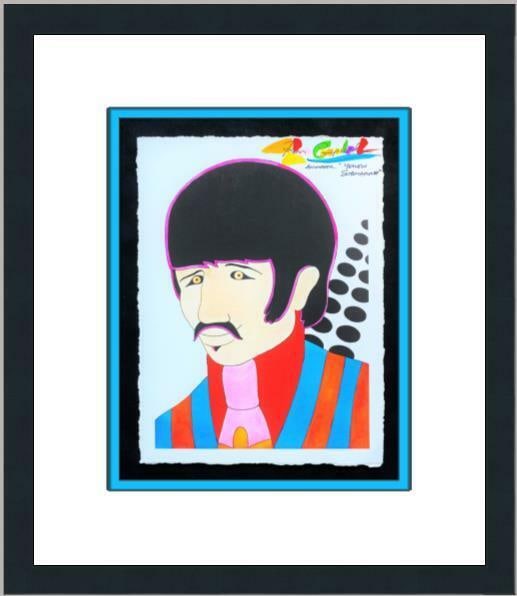 Beatles Ringo Starr Yellow Submarine Signed Giclee Framed by Ron Campbell: Beatles Ringo Starr Yellow Submarine Signed Giclee Ron Campbell CUSTOM FRAMED Animation Studio: King Features Syndicate Character: Ringo Starr Signed By: Ron Campbell Tradition: Western Animation Sign
