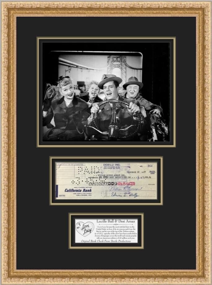 Lucille Ball Desi Arnaz Original Bank Check Custom Framed I Love Lucy: Lucille Ball and Desi Arnaz Original Bank Check Custom Framed I Love Lucy III Industry: Television Type: Photograph Item Type: Bank Check Pre-Owned PLEASE NOTE: LOCAL PICK UP IS NOT AN OPTION AND ALL