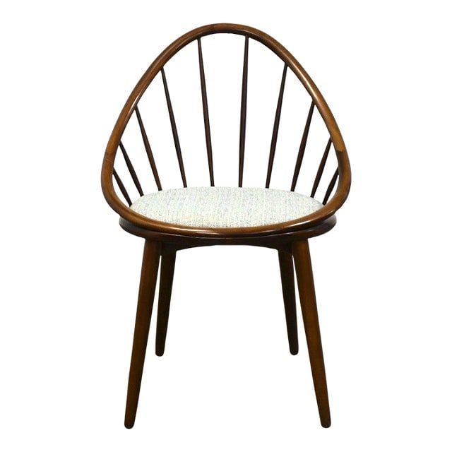 1960s Kofod Larsen Selig Mid Century Lounge Chair 21inW x 21inD x 31inH: 1960s Kofod Larsen for Selig Lounge Chair A mid century modern cute petite occasional lounge chair designed by Kofod Larsen for Selig. Made in Denmark. Seat height is 18". 21" wide. 21" deep. 31" tall