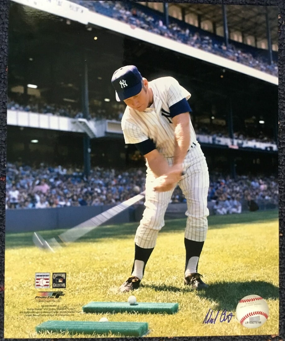 Mickey Mantle Golfing at Yankee Stadium Signed Photo by Michael Grossbart: Mickey Mantle Playing Golf at Yankee Stadium Michael Grossbart Signed MLB Photo Player: Mickey Mantle Sport: Baseball-MLB Signed: Yes Original/Reprint: Original Product: Photo Team: New York Yankees M