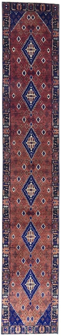 Handmade Tribal Farmhouse Oriental Runner Rug 25x14 Wool Carpet: Tribal Farmhouse Decor Handmade 25X14 Oriental Runner Rug Hallway Decor Carpet Free continental US Shipping Type: Runners Color: Rust Navy Blue Cream Charcoal Brown Light Blue etc Size: 2"5 X 14"0 Mat