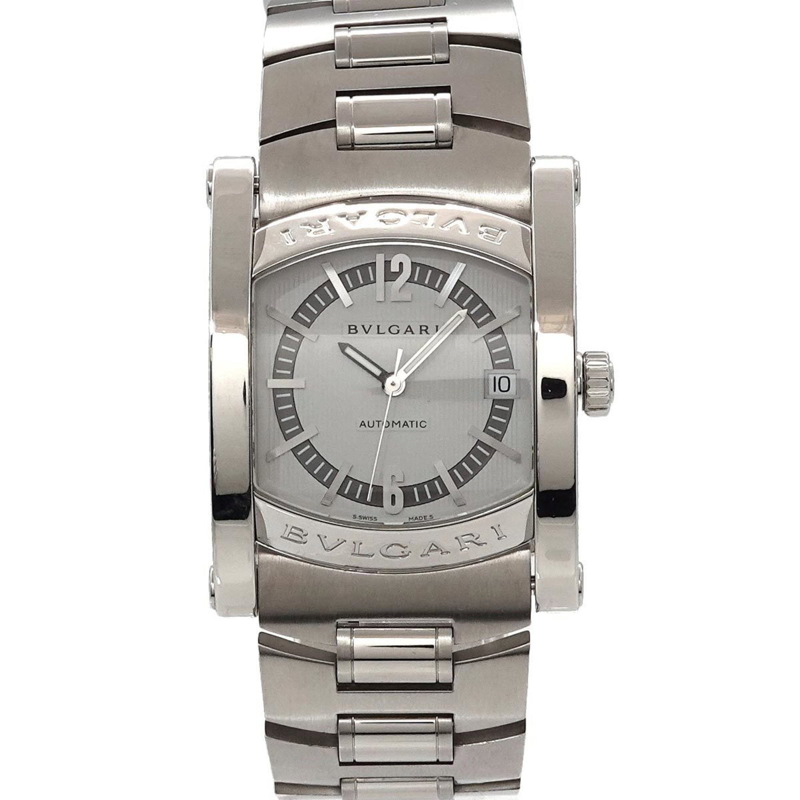 BVLGARI Assioma A4S Men's Watch Date White Automatic Self-Winding: BVLGARI Assioma A4S Men's Watch Date White Automatic Self-Winding Brand: Bvlgari Type: Wristwatch Gender: Men Material (Case): Stainless steel Material (Band): Stainless steel Color (Dial): White Move