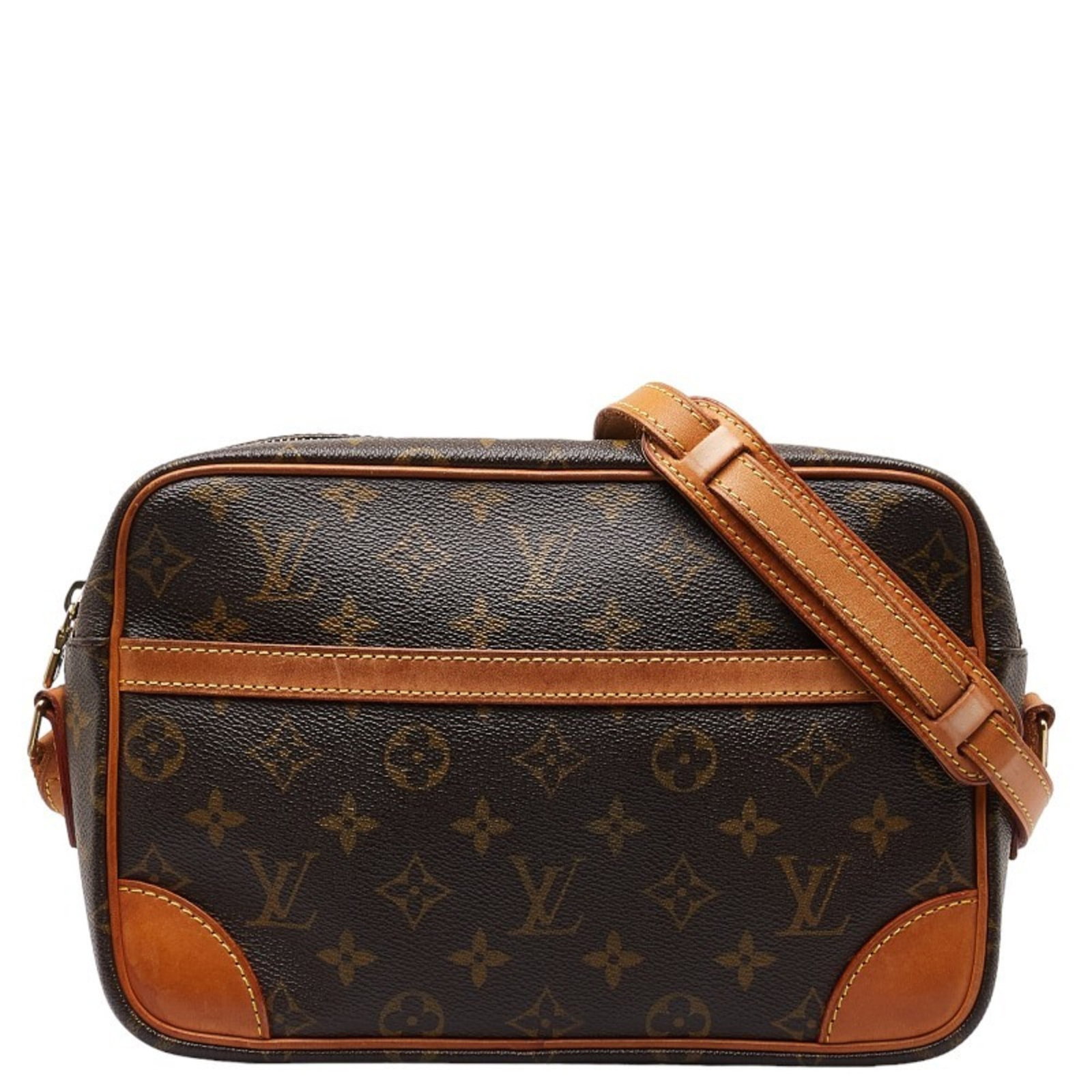 Louis Vuitton Monogram Trocadero 27 Brown PVC Leather Shoulder Bag: Louis Vuitton Monogram Trocadero 27 Shoulder Bag M51274 Brown PVC Leather Women's LOUIS VUITTON Brand: Louis Vuitton Line: Monogram Model: M51274 Type: Shoulder bag Material: Monogram Monogram: Color: