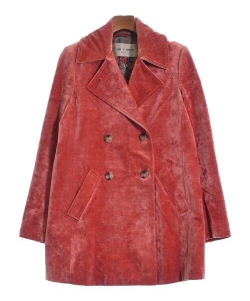 ETRO Orange Peacoat Size 40 M Fall Winter Fashion: ETRO Peacoat Orange 40(Approx. M) Type: Coat Size: 40(Approx. M) Style: Pea Coat Size Type: Regular Color: Orange Jacket/Coat Length: 30 in Season: Fall Winter Vintage: No Fit: Regular Handmade: No "S