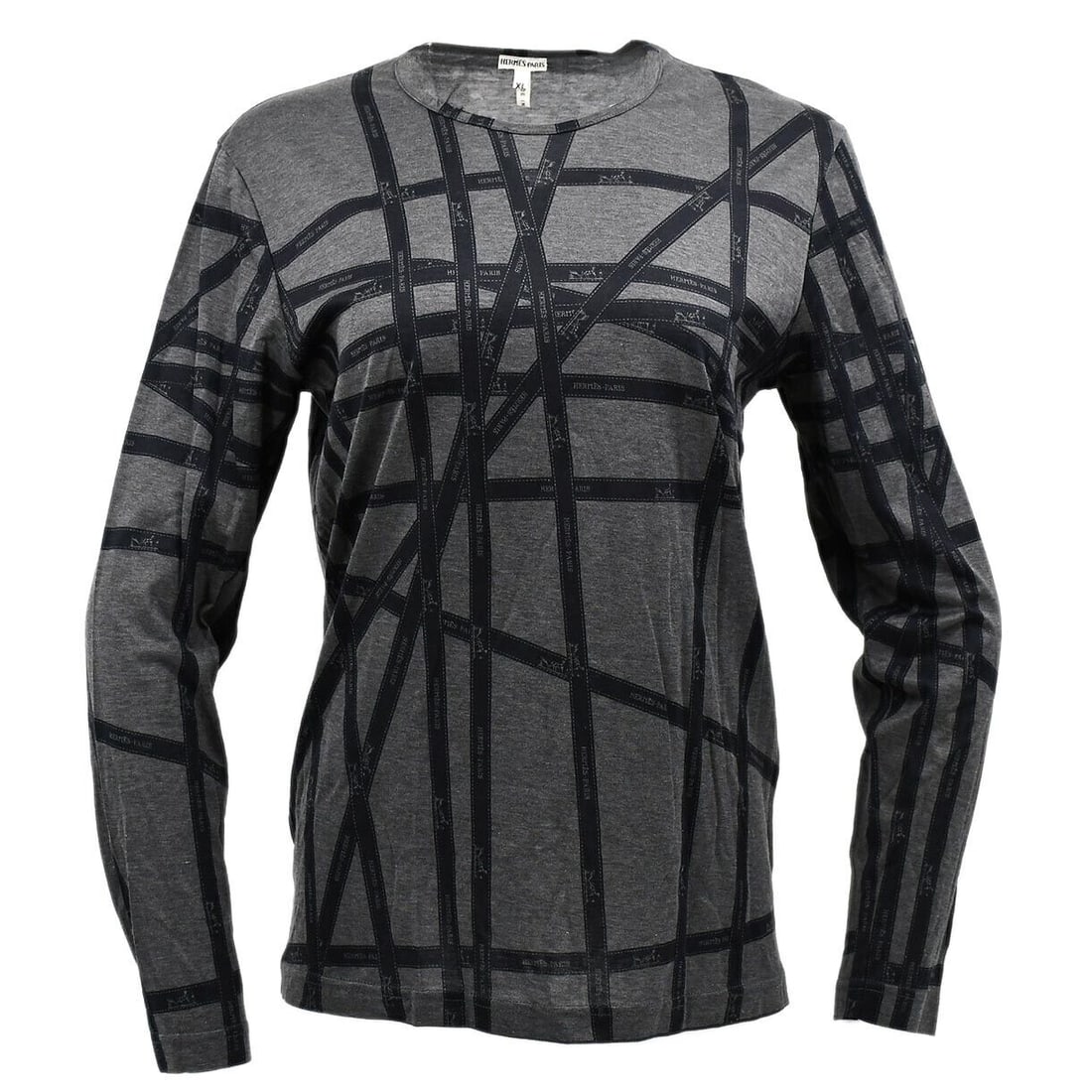 Hermes XL Gray Long Sleeve T-Shirt Cotton Casual: Hermes Long Sleeve T-shirt Tops Gray #XL Sleeve Length: Long Sleeve Neckline: Round Neck Occasion: Casual Size: XL Color: Gray Material: 100% Cotton Vintage: Yes Fit: Regular Size Type: Regular Type: