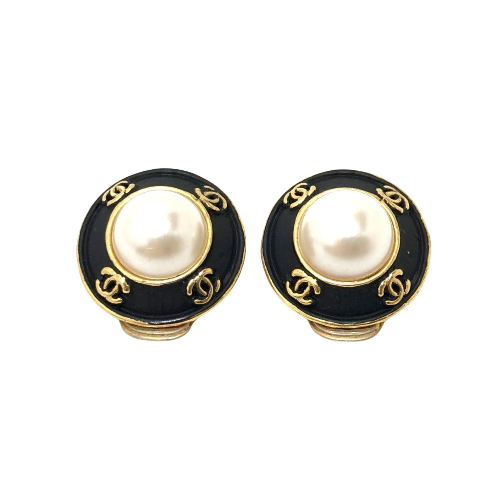 Chanel Coco Mark Gold Plated Clip Earrings 21mm: Chanel Coco Mark Brand: Chanel Model: Coco Mark Color: Gold Material: Gold Plated Dimensions: 21mm x 21mm Comments: The Chanel Coco Mark clip earrings are a sophisticated accessory crafted from gold-p