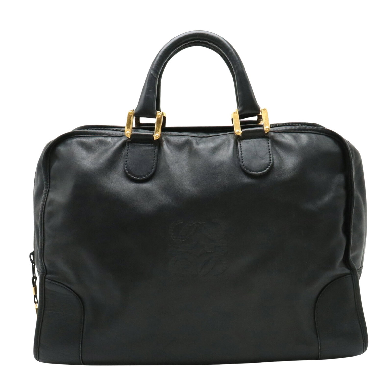 Loewe Amazona Black Leather Bag 29x39.5x17.5 cm: Loewe Amazona Brand: Loewe Model: Amazona Color: Black Material: Leather Dimensions: 29cm x 39.5cm x 17.5cm Comments: Loewe Amzona the renowned luxury brand known for its exceptionally high-quality le
