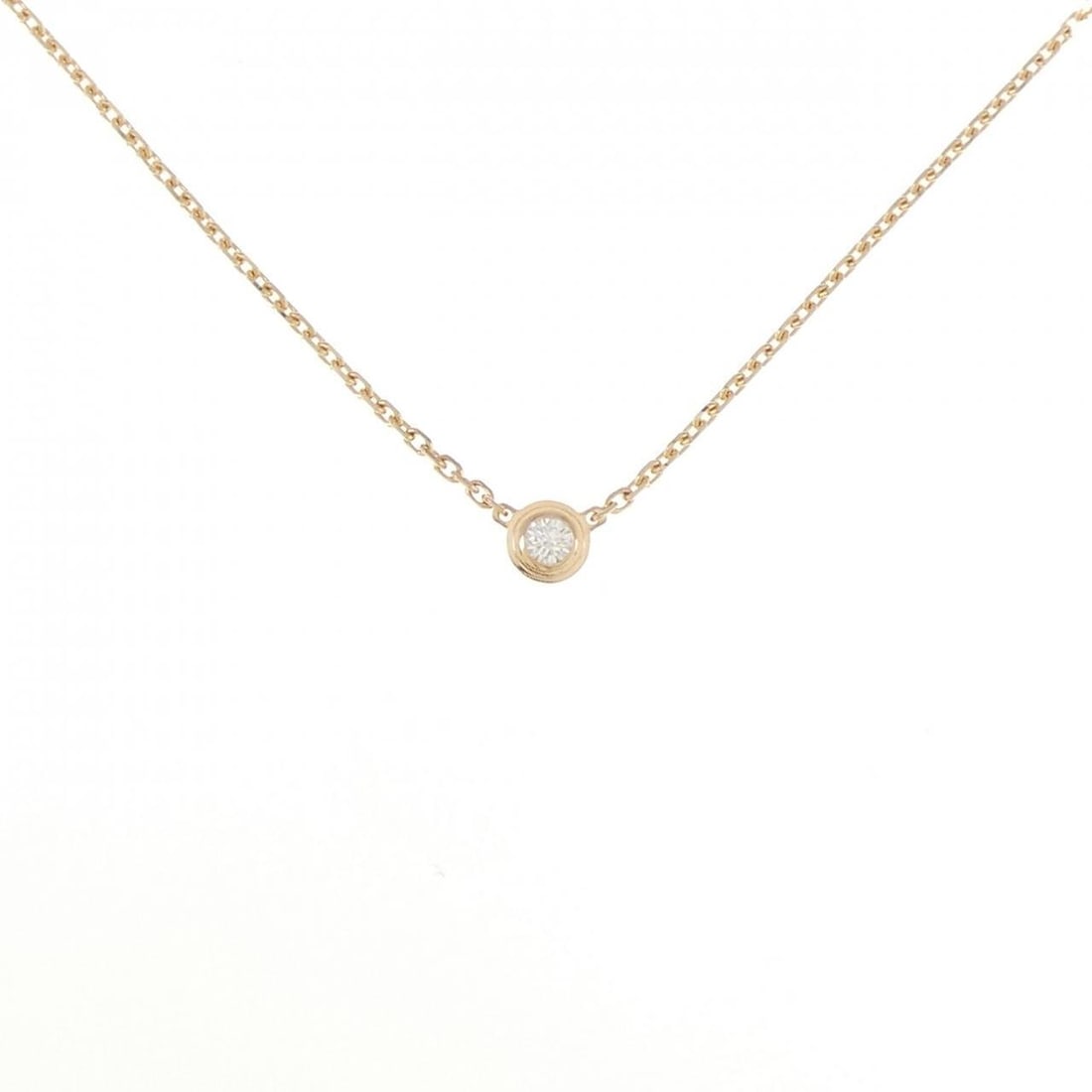 Cartier dAmour XS Pink Gold Necklace with Diamond 38-41cm: Cartier dAmour Extra Small Necklace Style: Necklace Material: 750 Pink Gold Gender: Ladies Size: 38 41cm Accessories: No accessories Main Stone: Diamond Weight: approx. 2.1g Actualsize: Pendant top H