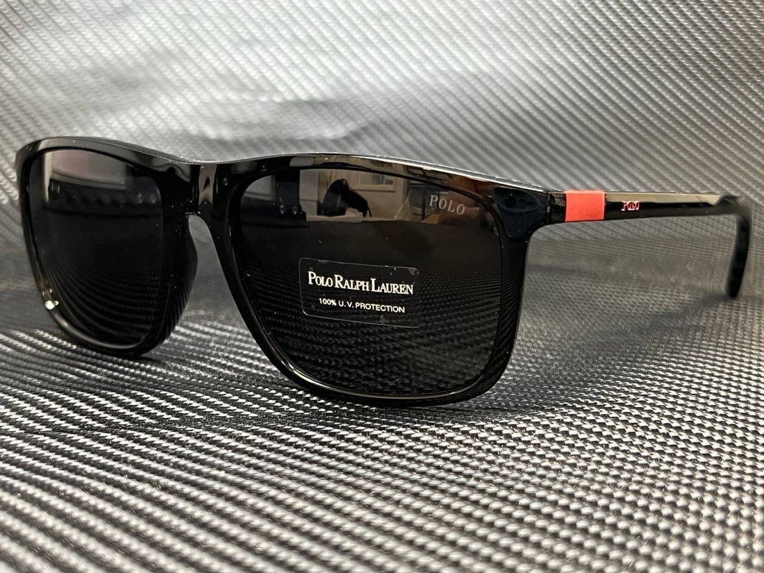Polo Ralph Lauren PH4175 Shiny Black 57 inches Men's Sunglasses: POLO RALPH LAUREN PH4175 500187 Shiny Black Pillow 57 mm Mens Sunglasses Frame Color: Black Type: Sunglasses New The BIDHAUS Guarantee: All items in this auction are guaranteed to be 100% authentic. A