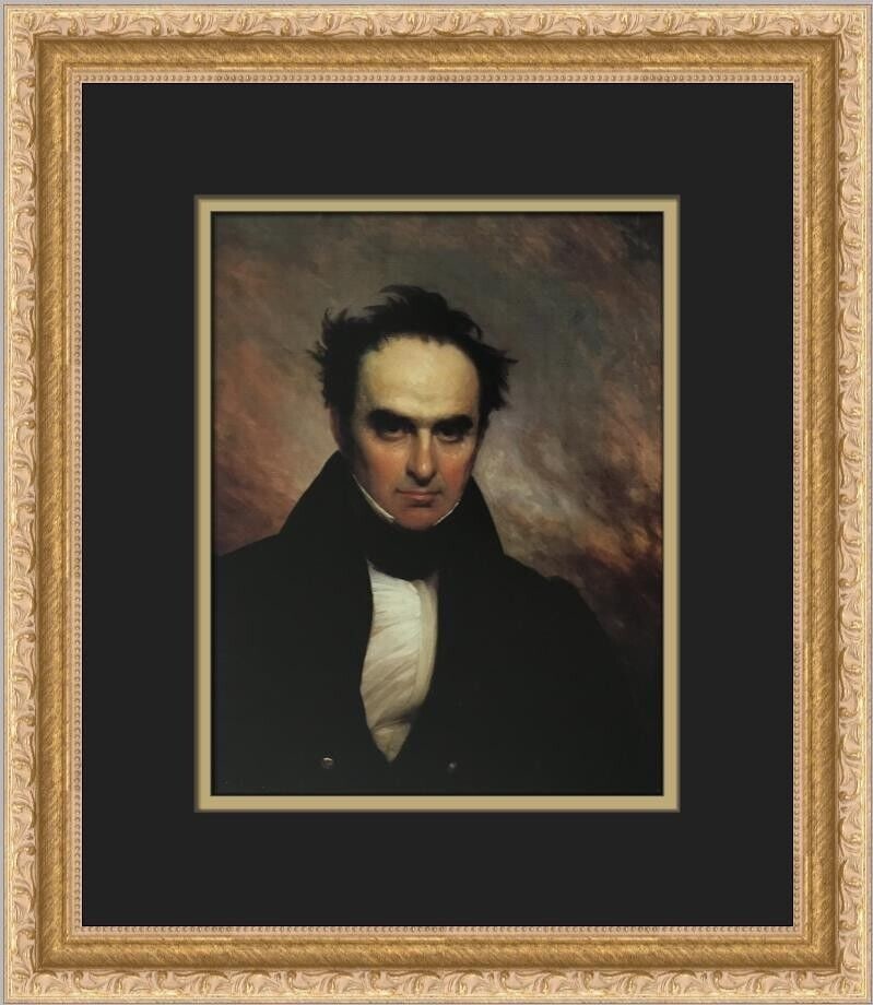 Francis Alexander Portrait of Daniel Webster Framed Print: Discover the elegance of "A Portrait of Daniel Webster" by Francis Alexander, captured in this beautifully custom-framed open edition print. This piece, produced in 2002, is a striking representation