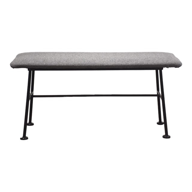Mid Century Modern Iron Bench By Lee Woodard Auction