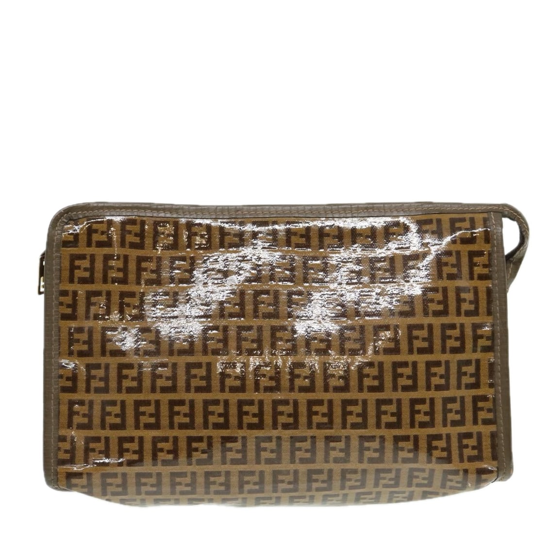 Fendi Zucchino: Fendi Zucchino Brand: Fendi Model: Zucchino Color: Beige Material: Canvas Dimensions: W27cm x H17cm x D8cm Comments: Fendi Zucchino the renowned luxury brand known for its exceptionally high-quality g