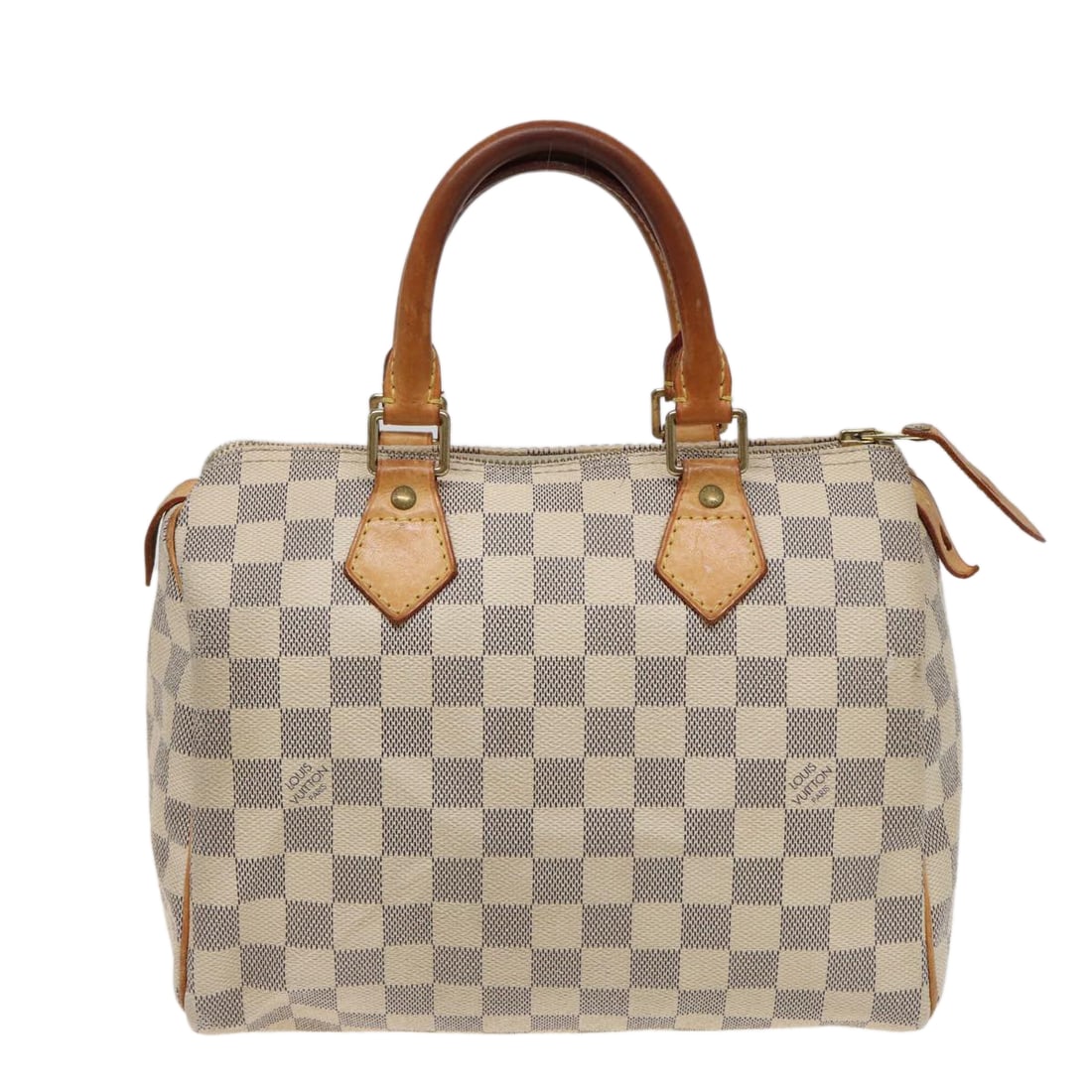 Louis Vuitton Speedy 25: Louis Vuitton Speedy 25 Brand: Louis Vuitton Model: Speedy 25 Color: White Material: Canvas Dimensions: W25cm x H19cm x D15cm Comments: Elevate your style with the Louis Vuitton Speedy 25 handbag in D