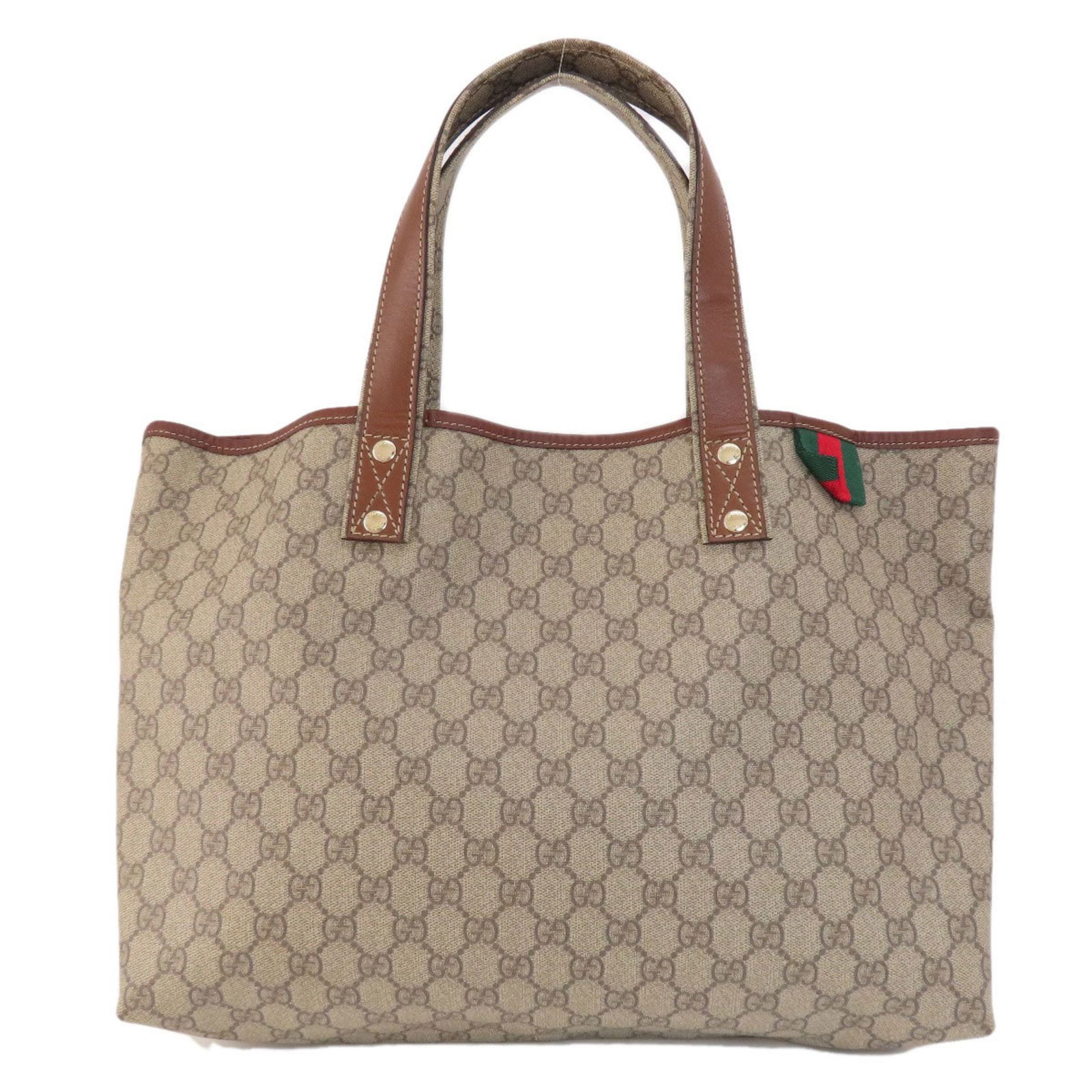 GUCCI 211134 GG Supreme Tote Bag for Women: GUCCI 211134 GG Supreme Tote Bag for Women Brand: Gucci Type: Tote bag Material: PVC PVC: Color: Brown Gender: Women Size (HxWxD): 33cm x 34cm x 9cm / 12.99 x 13.38 x 3.54 Condition: Used (very good)