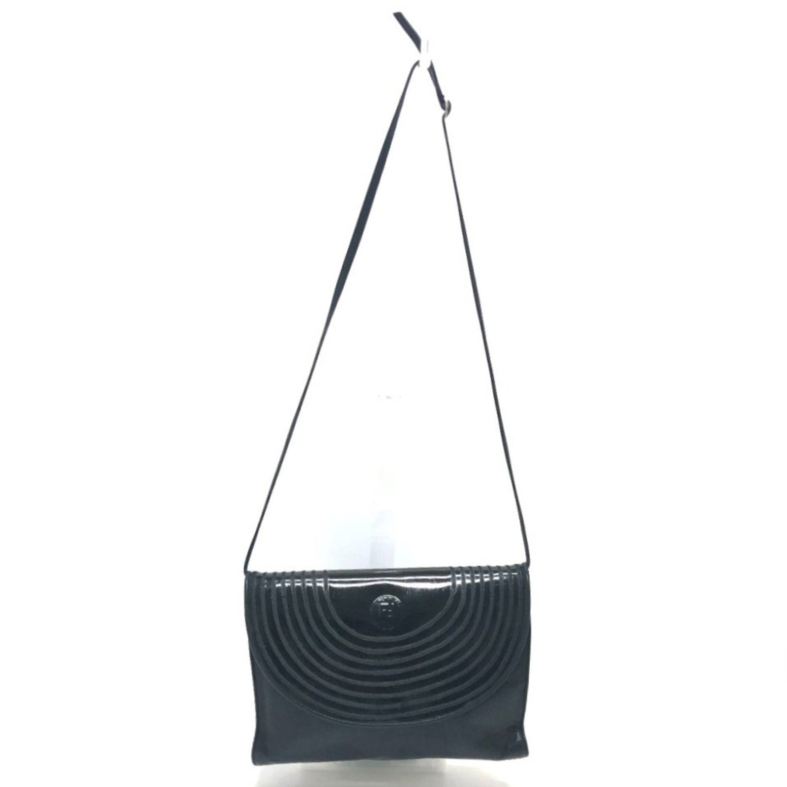 FENDI Fendi Flat Bag Shoulder Leather Men Women Black: FENDI Fendi Flat Bag Shoulder Leather Men Women Black Brand: Fendi Type: Shoulder bag Material: Leather Leather: Color: Black Gender: Men Women Size (HxWxD): 19cm x 25.5cm x 3cm / 7.48 x 10.03 x 1.18 