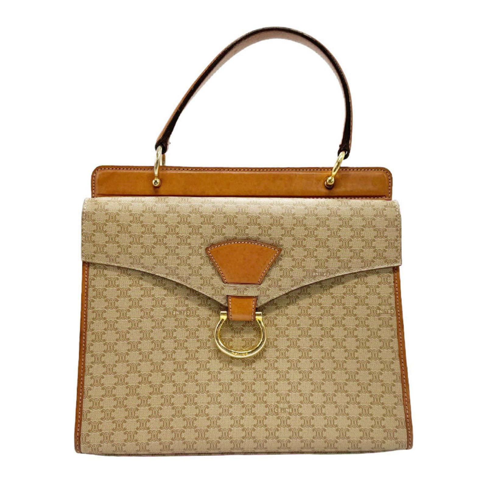 Celine Macadam: Celine Macadam Brand: Celine Model: Macadam Color: Beige Material: Canvas Dimensions: 22cm x 28cm x 8cm Comments: Celine is a French luxury fashion house founded in 1945 by Celine Vipiana and has beco