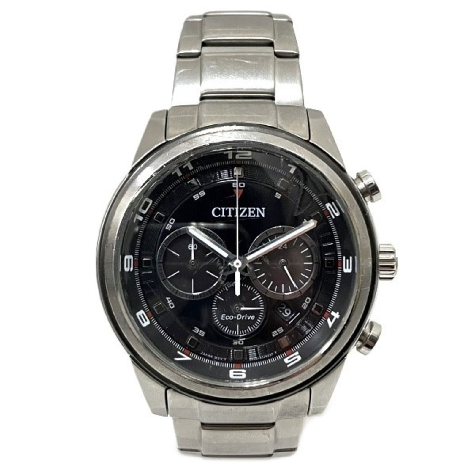 Citizen Eco-Drive B620-S087678 Solar Watch Men's: Citizen Eco-Drive B620-S087678 Solar Watch Men's Brand: Citizen Type: Wristwatch Gender: Men Material (Case): Stainless steel Material (Band): Stainless steel Color (Dial): Black Movement: Solar Case