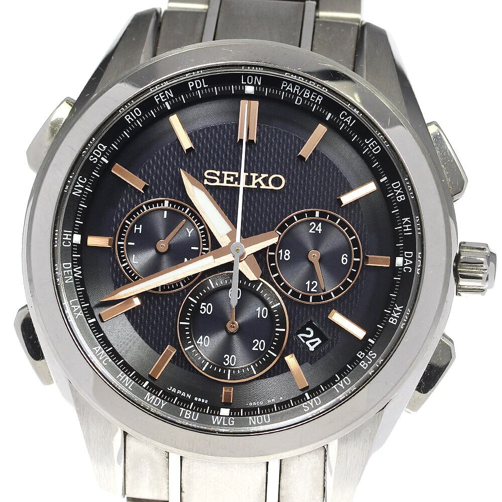 SEIKO SAGA199/8B92-0AA0 Brightz Chronograph Mens Watch: SEIKO SAGA199/8B92-0AA0 Brightz Chronograph Mens Watch Type: wristwatch condition rank Body rank B Belt trunk B Product condition Glass slight scratches (coating) Case light scratches (here and there)