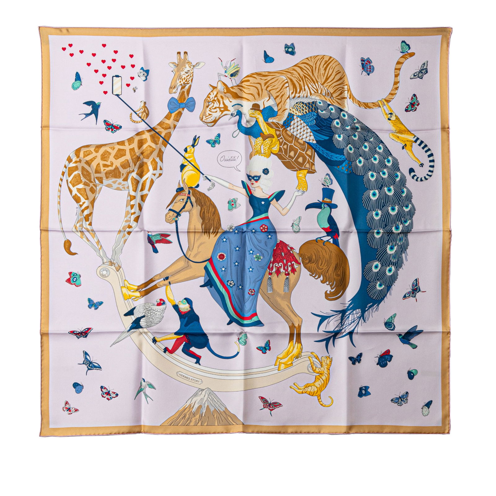 Hermes Hermes Story Silk Scarf: Hermes Hermes Story Silk Scarf This scarf features a print on 100% silk. Brand: Hermes Model: Hermes Story Silk Scarf Origin: France Category: Accessories Color: Purple Style: Material: Fabric Conditi