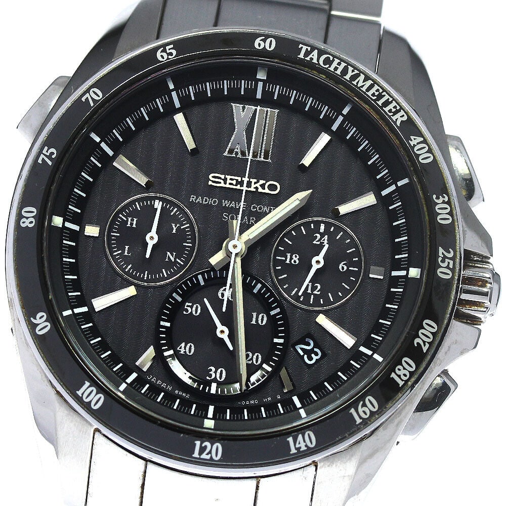 SEIKO SAGA153/8B82-0AL0 Brights Date Mens Watch: SEIKO SAGA153/8B82-0AL0 Brights Date Mens Watch Type: wristwatch condition rank Body rank B belt trunk AB Product condition Glass in good condition some scratches (coating) Case light scratches small