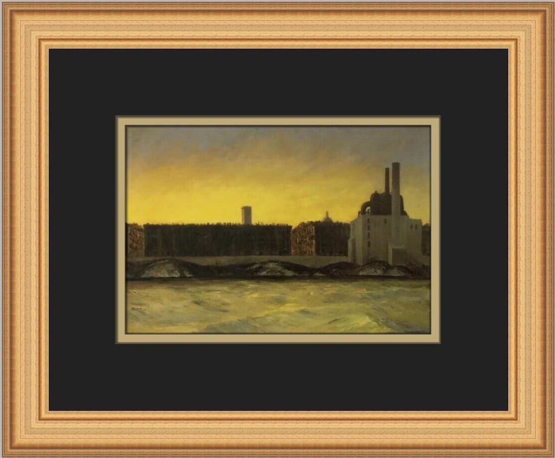 Edward Hopper East River Custom Framed Print 11x14 Landscape Art: Edward Hopper East River Custom Framed Print 11x14 Landscape Art This beautiful custom framed print features Edward Hopper's iconic artwork titled 'East River.' Measuring 14 inches in length and 11 in